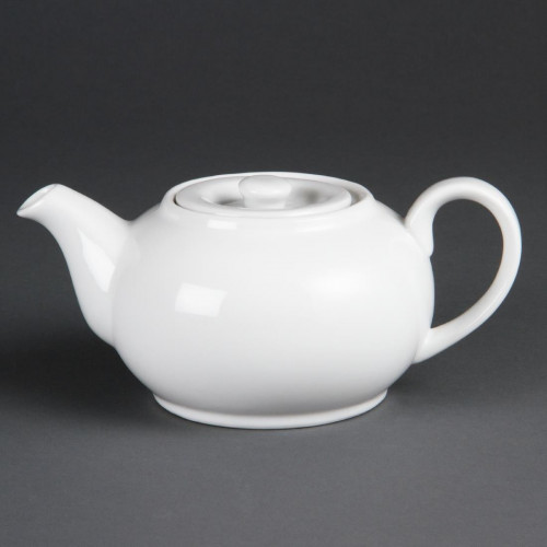 Olympia Whiteware Teapot - 2cup 15oz (Box 4)