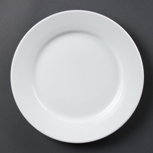 PLATE /OLYMPIA - WIDE RIMMED PLATE - 10" -PER BOX OF 12