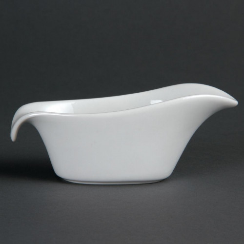 Olympia Whiteware Gravy Boat - 140mm 3oz (Box 6)