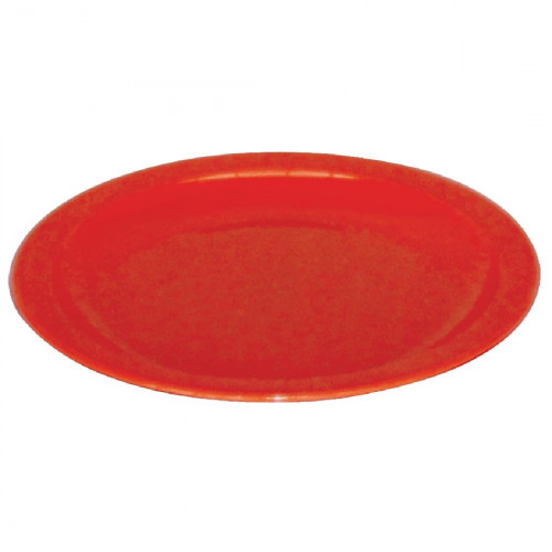 Kristallon Polycarbonate Plate Red - 172mm 6 3/4" (Box 12)