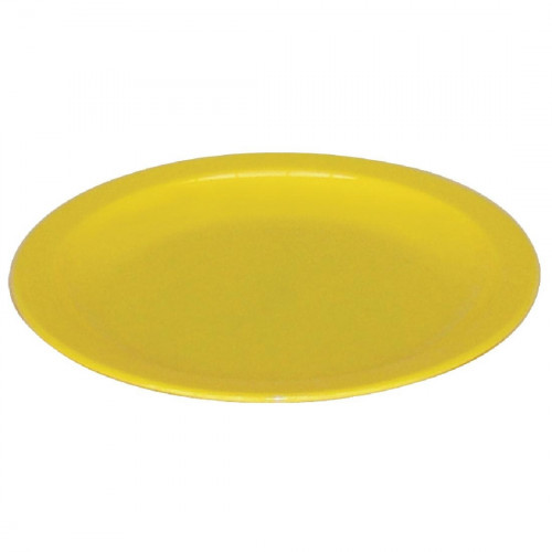 Kristallon Polycarbonate Plate Yellow - 230mm 9" (Box 12)