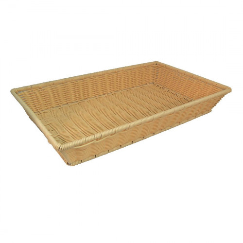 Basket /Polyprop Rattan Basket - GN size 1/1 - 530x325x80mm - use with (stand CB807) per each