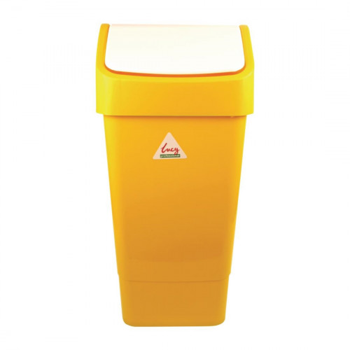 Scott Young Swing Top Bin Yellow