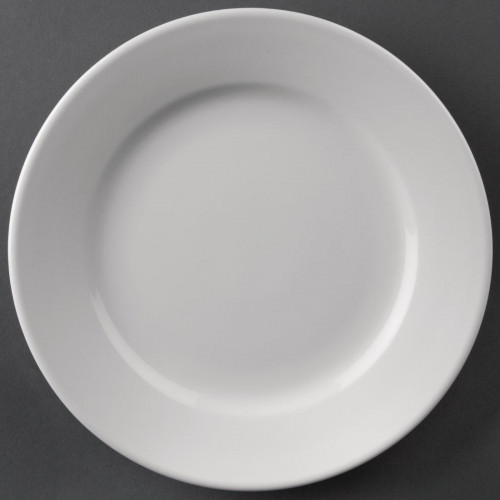 Athena Hotelware Wide Rimmed Plate - 203mm 8" (Box 12)