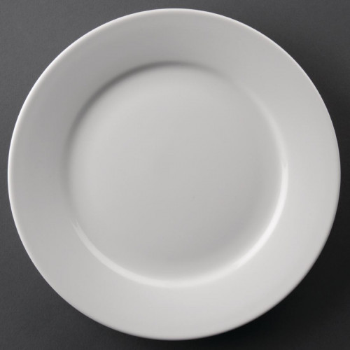 Athena Hotelware Wide Rimmed Plate - 228mm 9" (Box 12)