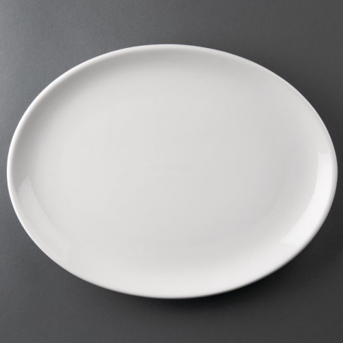 Athena Hotelware Oval Coupe Plate - 305x242mm 12x9.5" (Box 6)
