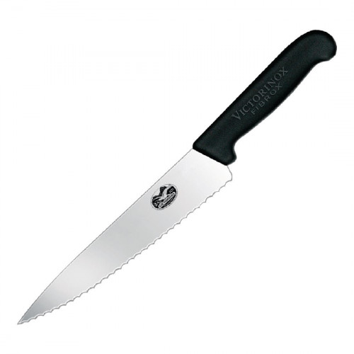 Victorinox Serrated Chef's Knife - 7.6" Fibrox Handle