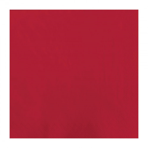 Katrin Professional Tissue Napkin Red - 400x400mm 3 ply 1/4 fold (Box 1000)