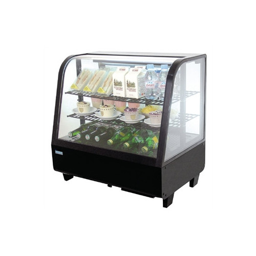 Polar Counter Top Refrigerated Merchandiser (Digital Controller) Black