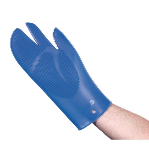 OVEN MITT /Chela Silicone oven mitt - one size - blue