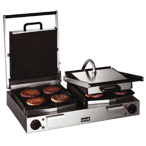 Lincat Lynx 400 Double Contact Grill Smooth Upper & Lower Plates (Direct)