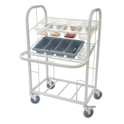 Craven Condiment/Cutlery & Tray Dispense Trolley - 791x770x1194mm (Direct)
