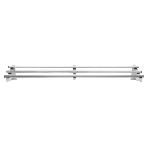 Vogue St/St Tubular Wall Shelf - 1500(w) x 300(d)mm