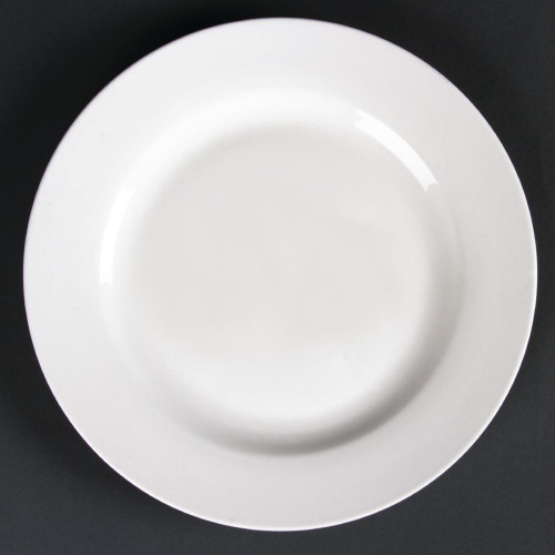 Lumina Fine China Wide Rimmed Round Plate - 200mm 7 3/4'' (Box 6)
