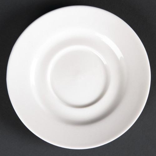 Lumina Fine China Round Saucer - 110mm for 4oz cup (Box 6)