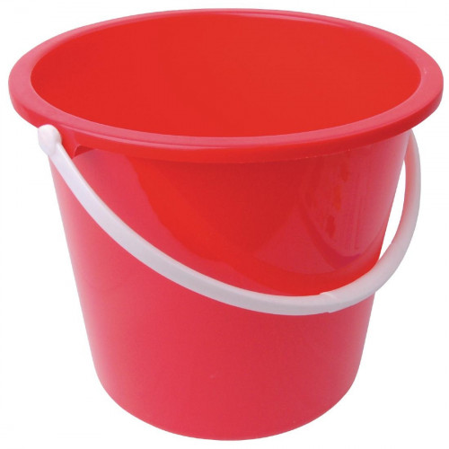 Jantex Round Plastic Bucket Red