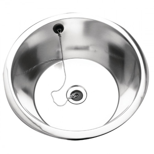 Franke Rimmed Edge Round Inset Sink Bowl - 380dia x 160mm (Direct)