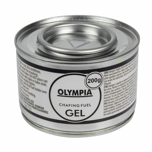 Olympia Chafing Gel Ethanol - 200g Tin (Pack 12)
