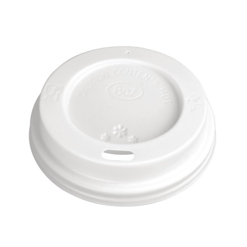 Lid for Hot Cups White - 8oz (Pack 1000)