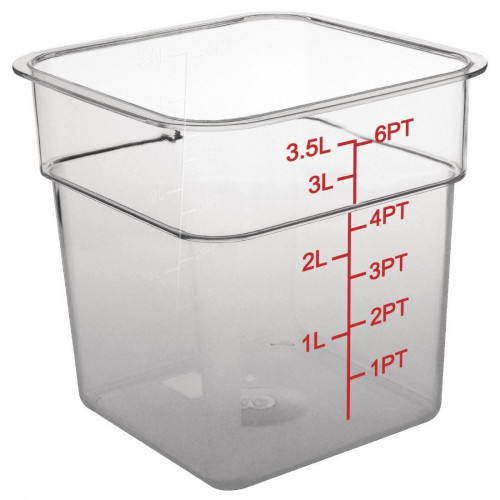 Polycarbonate Square Storage Container - 3.5Ltr