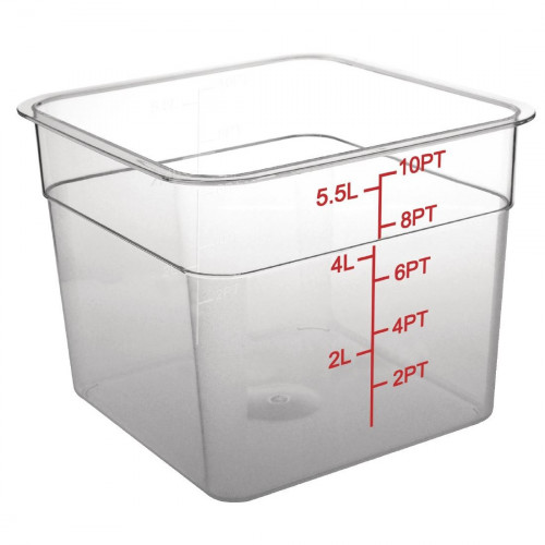 Polycarbonate Square Storage Container - 5.5Ltr