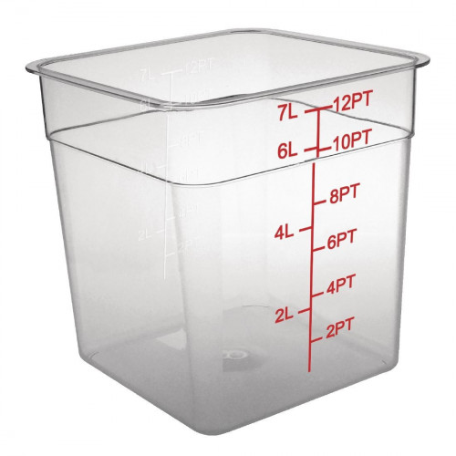 Polycarbonate Square Storage Container - 7Ltr