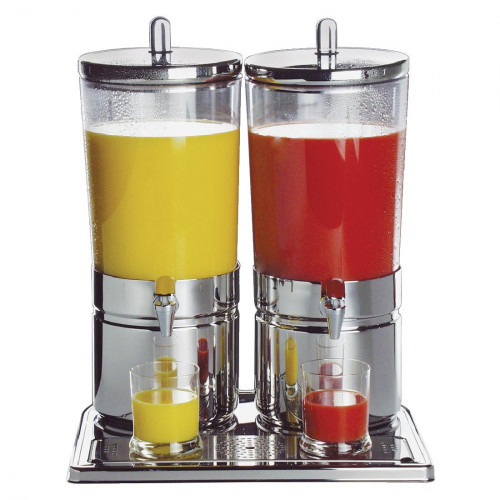 Beverage Dispenser Double St/St 18/10 - 2x6Ltr