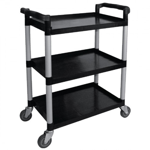 Polypropylene Compact Mobile Trolley (Black)