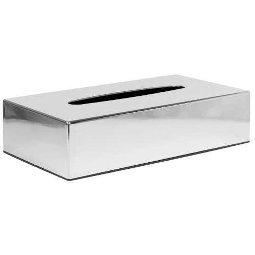 Chrome Rectangular Tissue Holder