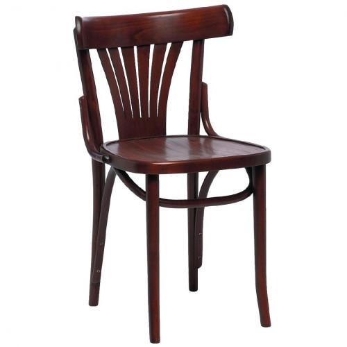 Bolero Bentwood Fan Back Sidechair (Walnut) (Pack 2) (Direct)
