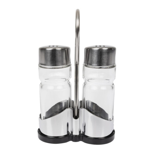 Cruet Set and Stand - Salt & Pepper