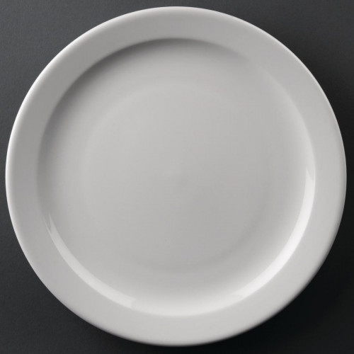 Athena Hotelware Narrow Rimmed Plate - 25.8cm 10" (Box 12)