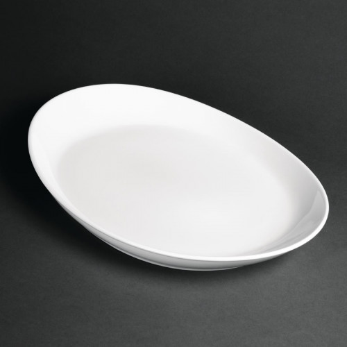 Royal Porcelain Classic Oval Plate White - 13.4" 340mm (Box 12)