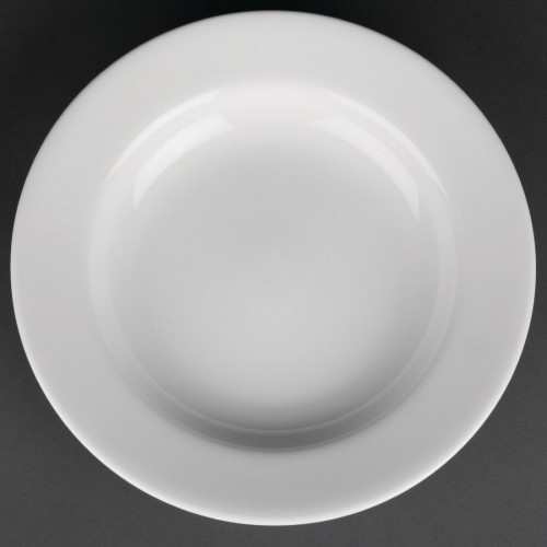 Royal Porcelain Classic Soup Plate White - 9.25" 235mm (Box 12)
