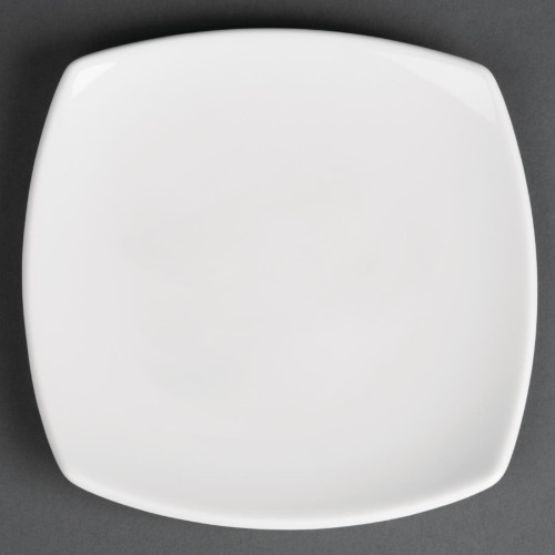 Royal Porcelain Classic Kana Square Coupe Plate White - 6.3" 160mm (Box 12)
