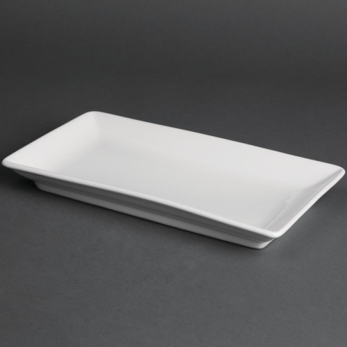 Royal Porcelain Classic Kana Rectangular Dish White - 230x135mm (Box 12)