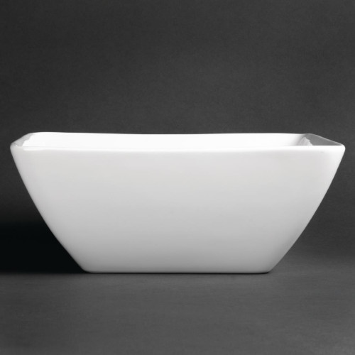 Royal Porcelain Classic Kana Salad Bowl Square White - 10" 250mm (Box 2)