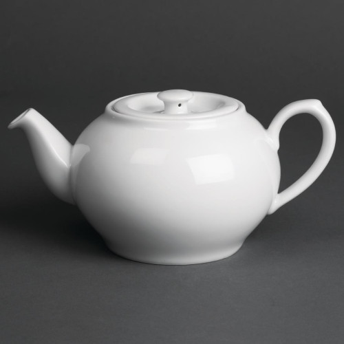 Royal Porcelain Classic Oriental Teapot with lid White - 21oz 600ml (Box 2)