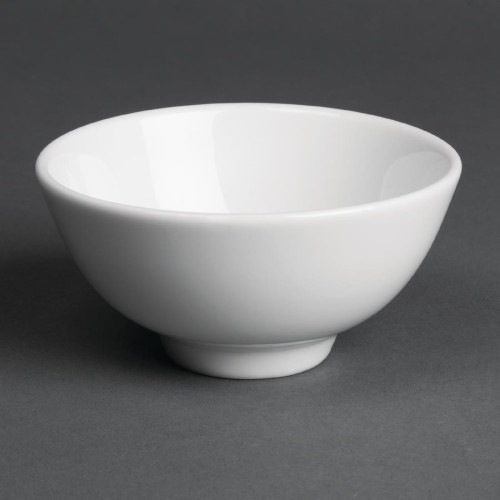 Royal Porcelain Classic Oriental Noodle/Rice Bowl White - 100mm 190ml (Box 36)