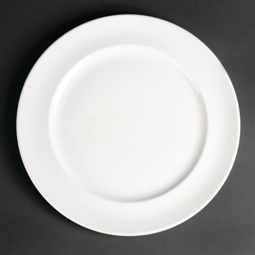 Royal Porcelain Maxadura Advantage Rimmed Plate White - 11" 280mm (Box 12)
