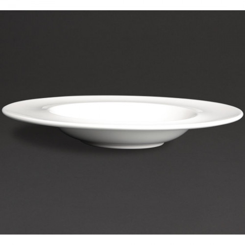 Royal Porcelain Maxadura Advantage Rimmed Pasta Plate White - 12" 305mm (Box 12)