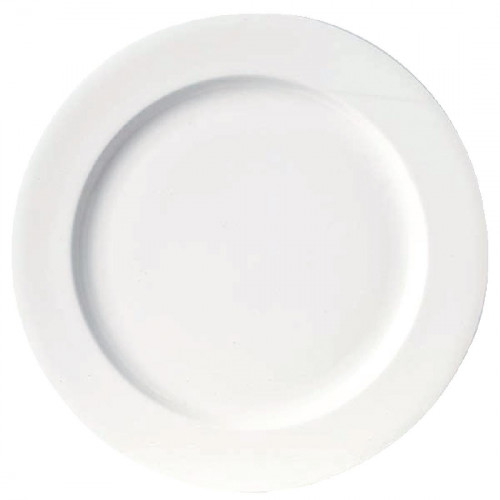 Royal Bone Ascot Plate Flat White - 6.3" 160mm (Box 12)