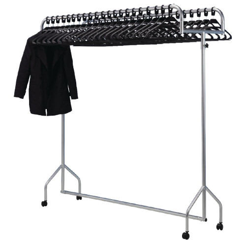 Twin Top Grey Garment Rail (Direct)
