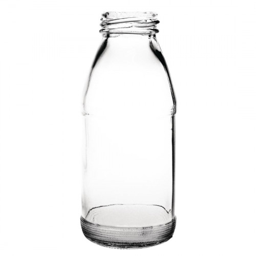 Olympia Glass Mini Milk Bottle - 200ml 7oz (Box 12)