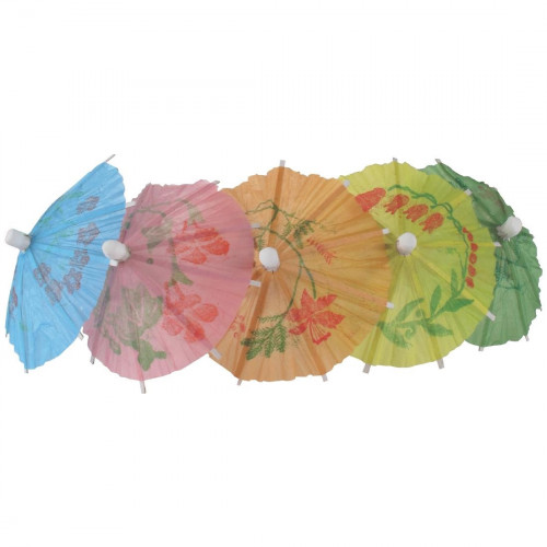 Paper Parasols Mixed Colour (Pack 144)