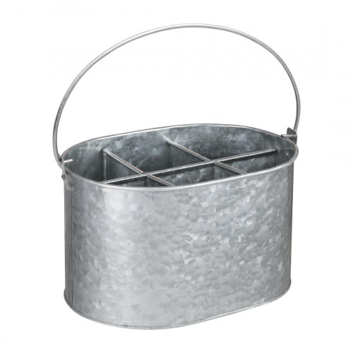 Olympia Galvanised Table Tidy - 135(h)x245(w)x175(d)mm