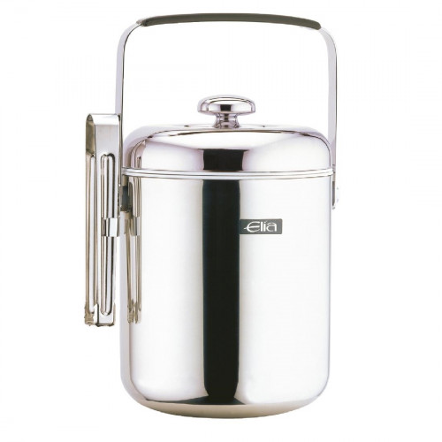 Ice Bucket & Tongs Chrome Plated - 1.3Ltr