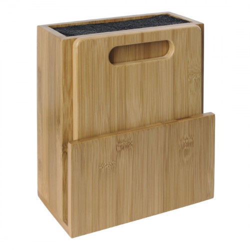 Vogue EUTR Wooden Universal Knife Block and Chopping Board