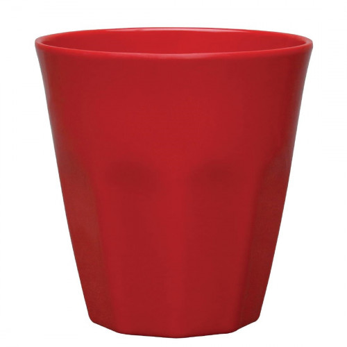 Kristallon Melamine Beaker Red - 88(dia)x90(h)mm 290ml 10oz (Box 6)