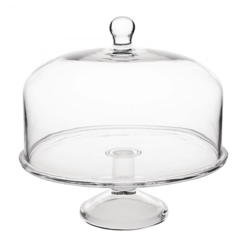 Olympia Glass Cake Stand Base for Dome CS014 - 305(dia)x95(h)mm